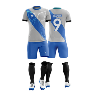 Ropa de fútbol Conjunto de ropa deportiva Transpirable Secado rápido Estiramiento suave Cómodo Camisetas de fútbol Uniforme Personalización 100% Poliéster - Product Image 1