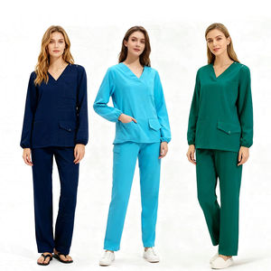 Tenues médicales légères en polyester 160 GSM – Uniformes d'infirmière confortables pour usage quotidien - Product Image 1