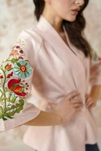 Excellent Quality Women's Floral Woven Print Long Sleeve Dress Low Price Fashion Shirt Mini Blouses Women's Fashion Wear - Product Image 2