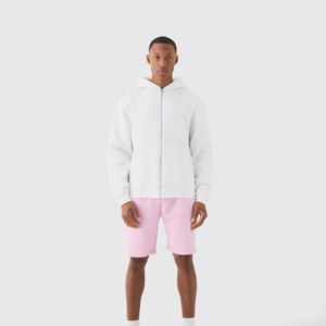 Sudaderas con Capucha y Cremallera para Hombre, 100% Algodón, con Logotipo Personalizado, Forro Polar de Invierno, Cuello con Capucha, Diseño Sólido, Secado Rápido - Product Image 6