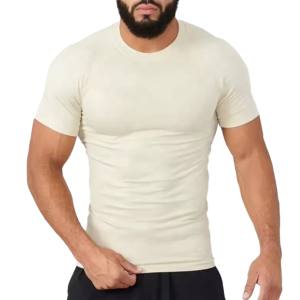 2025 Manufacturer Rash Guard slim fitness t <b>shirt</b> athletic bodybuilding muscle tee quick dry high <b>compression</b> men <b>gym</b> t <b>shirts</b> - Product Image 2