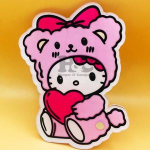 แผ่นอะคริลิคสำหรับต่อขนตาลายเฮลโลคิตตี้ รูปหัวใจและสี่เหลี่ยม แบบขายส่ง เป็นมิตรกับสิ่งแวดล้อม รับทำโลโก้ตามสั่ง MOQ ต่ำ อุปกรณ์ต่อขนตา - Product Image 1