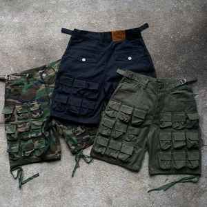 กางเกงคาร์โก้โอเวอร์ไซส์ผ้าไนลอนกันน้ำขนาดใหญ่พิเศษมีหลายกระเป๋าดีไซน์เนอร์แบบลายพรางทรงหลวมแนวสตรีทแวร์สำหรับบุรุษ - Product Image 1