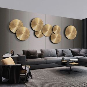 Pièce d'art mural en métal de style moderne artisanal artistique adaptée à la salle de réunion de bureau ou au style de décoration intérieure de réception - Product Image 3