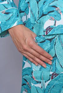 Ensemble de pyjama indien 100% coton 3 pièces fait à la main, tenue de nuit en coton doux-pyjama pur coton, ensemble de pyjama imprimé en blocs - Product Image 6