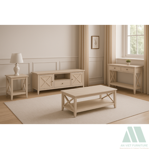 Collection de meubles de salon en bois massif modernes de qualité supérieure prêts à assembler pour les améliorations de la décoration intérieure Appartements Bureaux à domicile - Product Image 2