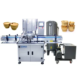 High quality automatic negative pressure sealer for food beverage vacuum filling and nitrogen can sealing machine