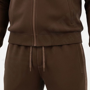 Survêtement pour homme à manches longues avec matière extensible et look athlétique, parfait pour la course à pied, l'entraînement sportif, la pratique sportive, couleur personnalisée - Product Image 5
