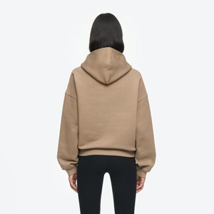 Nouveau design, sweat à capuche pour femme, personnalisé, en molleton épais 300 g/m², à épaules tombantes, hiver, brodé et imprimé, 100 % coton, haute qualité - Product Image 3