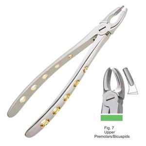 Instrumento dental reutilizable manual para extracción de dientes Fórceps de patrón inglés de acero inoxidable para premolares superiores - Product Image 6