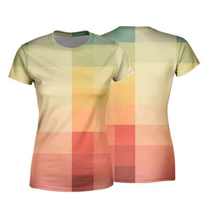 Camisetas impresas personalizadas de secado rápido para mujer, camiseta transpirable con sublimación para mujer, camisetas de sublimación de tamaño de EE. UU. para mujer - Product Image 4