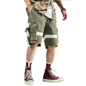 Summer Denim <b>Shorts</b> <b>Men's</b> Casual American High Street Loose Straight Mid-length Trousers Quarter Pants - Product Image 1
