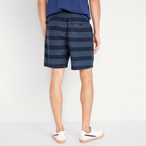 Shorts de sport décontractés pour hommes, confortables, coupe ample, taille mi-haute, avec cordon de serrage personnalisé, en tissu épais - Product Image 4