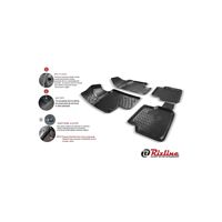 Tapis de sol 3D noir pour Opel Corsa D 2006-2014, taille unique, entièrement compatible, fabriqué en Turquie