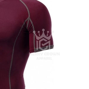 Camisetas de compresión de manga larga personalizadas de la mejor calidad, ropa informal de secado rápido, protector contra sarpullido con patrón sólido, venta al por mayor - Product Image 5