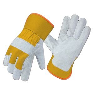 Guantes de Seguridad de Cuero Vacuno Canadiense de Primera Calidad para Hombre, Guantes Industriales Resistentes para Jardinería y Trabajos con Fuego - Product Image 5