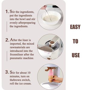 Blender - Machine <span class=keywords><strong>à</strong></span> crème glacée de comptoir pour usage domestique - Machine <span class=keywords><strong>à</strong></span> crème glacée molle professionnelle pour des friandises délicieuses - Facile <span class=keywords><strong>à</strong></span> utiliser et <span class=keywords><strong>à</strong></span> nettoyer - Product Image 4