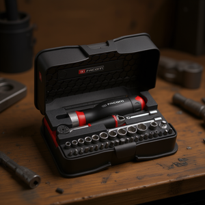 Juego de Llaves de Tubo y Puntas Mixtas Facom de 1/4'' con Doble Trinquete (37 Piezas) - Product Image 3