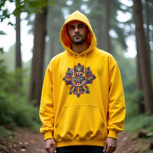 Sudadera con capucha gruesa recortada de alta calidad para hombre al por mayor de EE. UU. - Product Image 4