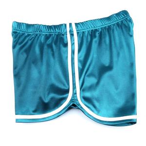 Shorts Deportivos de Cintura Media para Mujer, Estilo Vintage, en Tela Verde de Rizo, con Logotipo Personalizado, 100% Algodón Ecológico - Product Image 5
