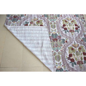 Ensemble de 5 couvre-lits en coton indien à motifs floraux, taille double/king, pour la maison et les hôtels, environ 86 X 106 - Product Image 3