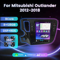 Radio de Coche MEKEDE TS con Sistema de Audio Android, Reproductor con WIFI 4G, Compatible con DVR, DSP y TMPS para Mitsubishi Outlander 2012-2018