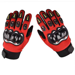 Gants de course de moto en cuir d'hiver personnalisés isolation thermique silicone respirant Motocross cyclisme extérieur vente en gros - Product Image 1