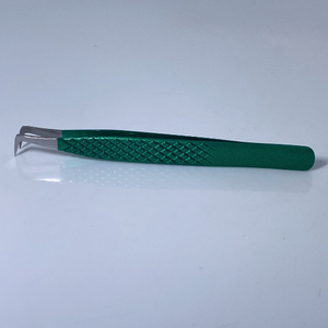 Herramienta de maquillaje Pinzas aplicadoras de pestañas con logotipo personalizado Pinzas para pestañas Pinzas de acero inoxidable de alta calidad de buena calidad - Product Image 2
