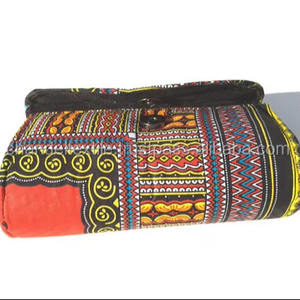 Bolso de mano de caja de Moda Africana, bolso de tela de algodón vegano con bolso de señora elegante de algodón indio Dashiki - Product Image 1