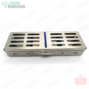 Bandeja de caja de estante de casete de esterilización en autoclave Dental para 10 instrumentos Dental quirúrgico CE ISO aprobado - Product Image 2