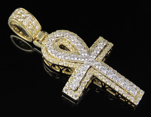 High Quality <b>Men</b> Rapper Religious <b>Cross</b> Moissanite Diamond Sterling <b>Silver</b> Hip Hop Style Luxury Pendant - Product Image 1
