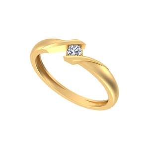 Anillo fino chapado en oro de 14K/18K de lujo personalizable para mujer VS Clarity Round Lab Diamond Compromiso Aniversario Regalo Anillo de bodas - Product Image 2