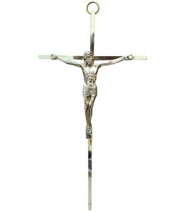 Estatua de la Cruz de Jesucristo en Latón, Decoración Religiosa para Colgar en la Pared, Ideal como Regalo de Navidad o Año Nuevo - Product Image 1