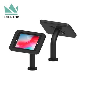 LST18-P 7.9 -11นิ้ว Curve Tube ท็อปโต๊ะโลหะแท็บเล็ตพีซี Kiosk หน้าจอสัมผัสยืนแสดงสก์ท็อปสำหรับ <span class=keywords><strong>iPad</strong></span> Kiosk ยืนล็อค - Product Image 1