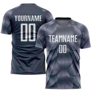 2025-2026 Pakistán Marca personalizada Camiseta de fútbol Nombre del equipo del jugador personalizado Acero Gris 100% Poliéster Uniformes para hombres - Product Image 1