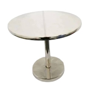 โต๊ะข้างกาแฟอลูมิเนียมทรงกลมพร้อมฐานโลหะสีทองโต๊ะข้างหินอ่อนแบบทันสมัย - Product Image 6