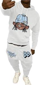 Survêtements personnalisés en gros avec logo imprimé pour hommes, ensembles de survêtements en molleton de coton pour hommes, pour l'hiver - Product Image 2