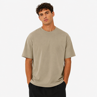 T-shirt décontracté pour homme Molo 68, fabriqué en Italie, 100 % coton, 180 grammes, beige, manches courtes, doux, anti-boulochage, protection contre la transpiration, été, ODM