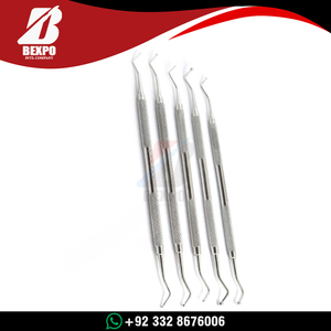 Juego de Instrumentos Quirúrgicos Dentales de Alta Calidad, Reutilizables, Espátula Manual para Relleno de Resina Compuesta, Acero Inoxidable Plateado, CE - Product Image 3