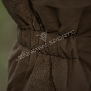 2026 Wholesales Winter Solid Hunting Jacket Hood Breathable Warm Customized Brand Logo Back Neck Outdoor 100% Cotton Canvas - Product Image 5