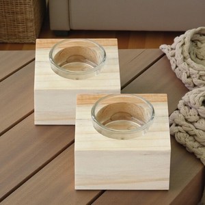 Artistic Resin & Wood Candlestick Holder Modern Handmade Customized Shape for Home Office <b>Desktop</b> <b>Shelf</b> Decoration - Product Image 1