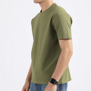 เสื้อยืดแขนสั้นย้อนยุคผ้าฝ้าย100% 380กรัมสวยงามใส่ได้ทั้งชายและหญิงมีความพอดีปกติถักสูง - Product Image 2