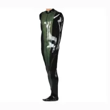Catsuit en caoutchouc <span class=keywords><strong>Latex</strong></span> fétiche fermeture éclair <span class=keywords><strong>Latex</strong></span> corps complet femmes noires unisexe personnalisé OEM ODM meilleur prix - Product Image 3