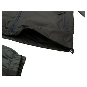 Custom Lightweight Custom Nylon Windbreaker Tracksuit for <b>Men</b> Simple <b>Black</b> Zip Sweatsuit Windbreaker Windbreaker Tracksuit - Product Image 5