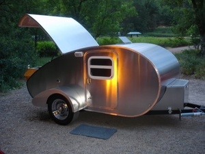 Custom <b>Mini</b> Teardrop Camper Trailer MiniTravel Trailer Compact Teardrop Camping Trailer for Sale - Product Image 1
