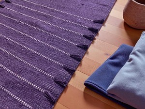 Esterilla de algodón para meditación de Yoga, tejida a mano, Rectangular, trenzada, para interiores y exteriores, esteras de oración sentadas, alfombras reversibles para granja - Product Image 2