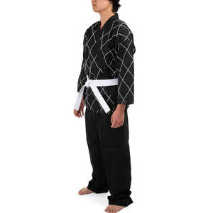 Kimono de Jiu Jitsu de Algodón Hecho a Medida Profesional, Diseño Personalizado con Bordado/Logotipos, Uniforme de BJJ Duradero para Entrenamiento de Artes Marciales - Product Image 3
