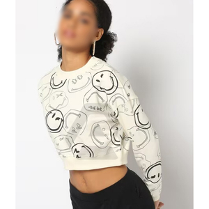 Femmes Design Graphique Imprimé Regular Wear Highland Qualité Prix Compétitif Fait à la Main Crop Sweatshirts BY AMAZING INDUSTRIES - Product Image 4