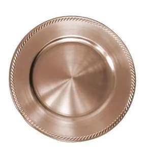 Biodegradable Metal Charger Plate for Wedding <b>Table</b> Centerpiece Eco-Friendly Food Serving Tableware Charger Plate Dish - Product Image 5