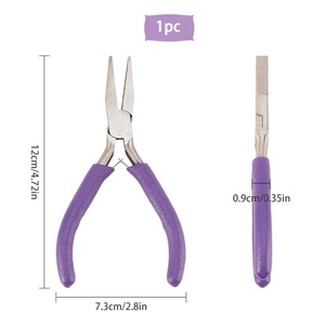 1Pc <b>Polishing</b> Flat Nose Pliers for Jewelry Making Beading Forging Wire Bending Forming DIY Jewelry Handmade Tools Accessories - Product Image 2